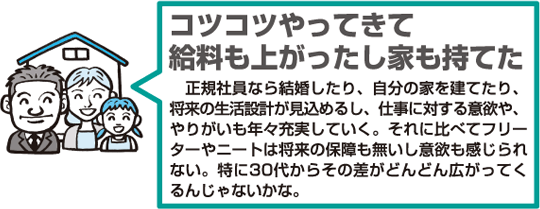 コツコツやってきて給料も上がったし家も持てた。